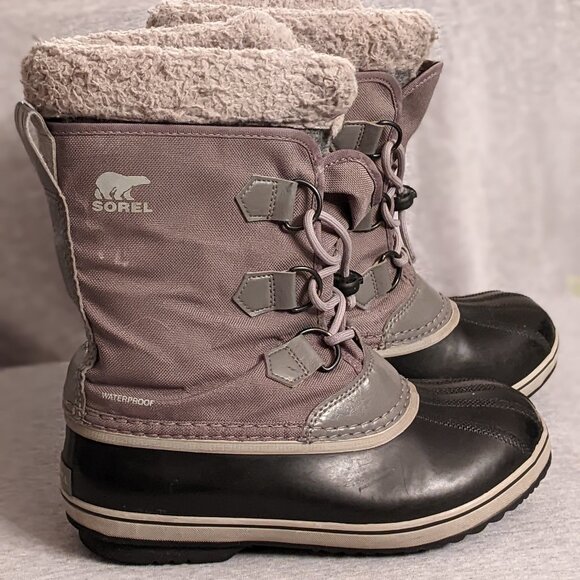 Sorel Winter Snow Boots Size 5 - Grey - Picture 1 of 5
